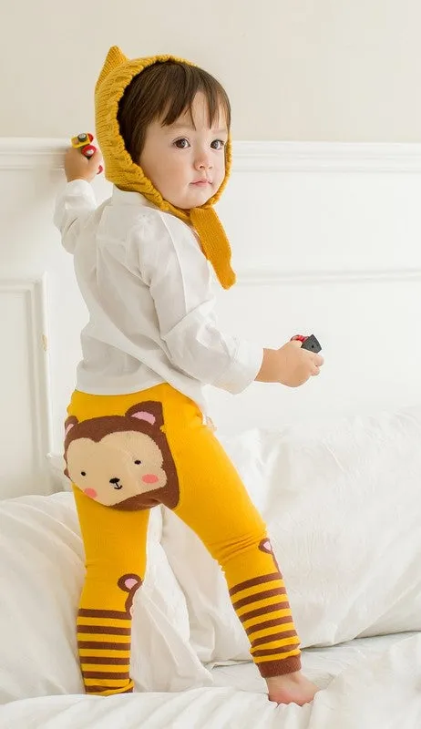 Yellow Monkey Baby Leggings