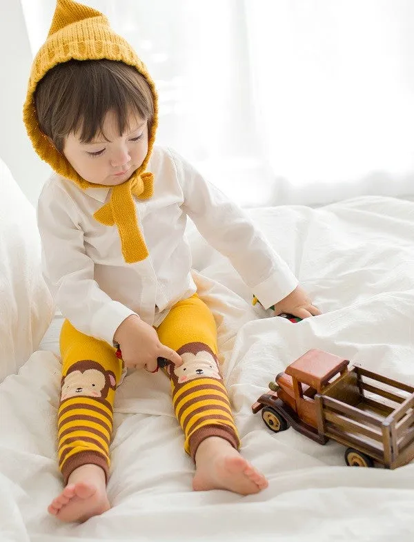 Yellow Monkey Baby Leggings