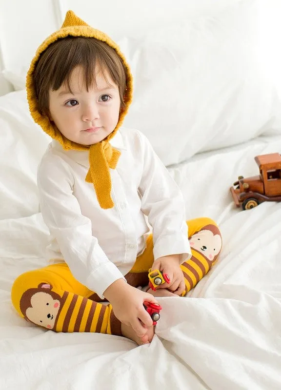 Yellow Monkey Baby Leggings